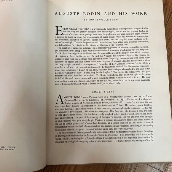 1949 First Edition Rare Book Rodin: Phaidon press Hardcover EX!! Inscribed - Picture 10 of 16